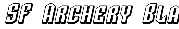 SF Archery Black font preview